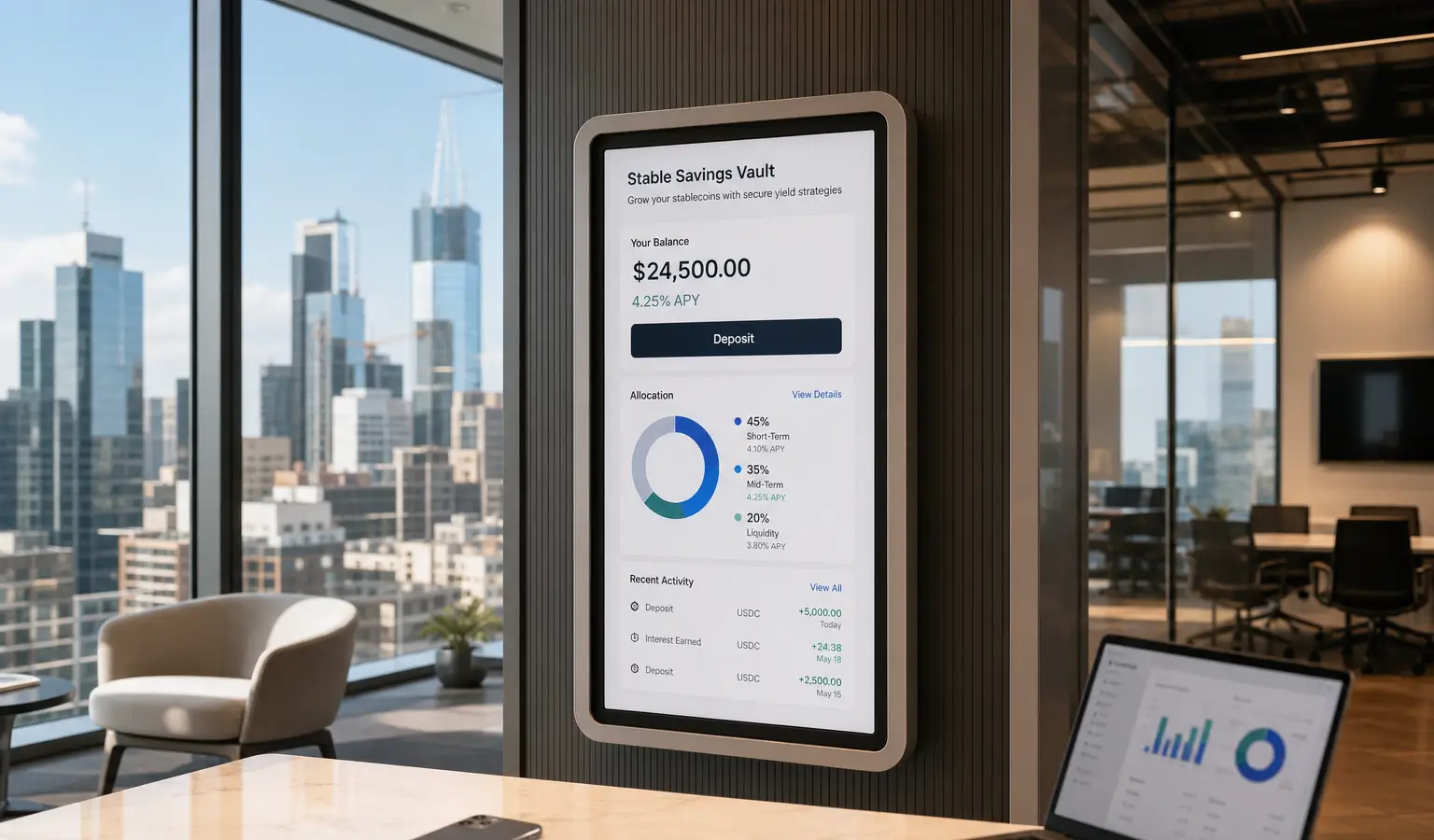 Aave lance Stable Vaults voor fintech met stablecoin-rendement