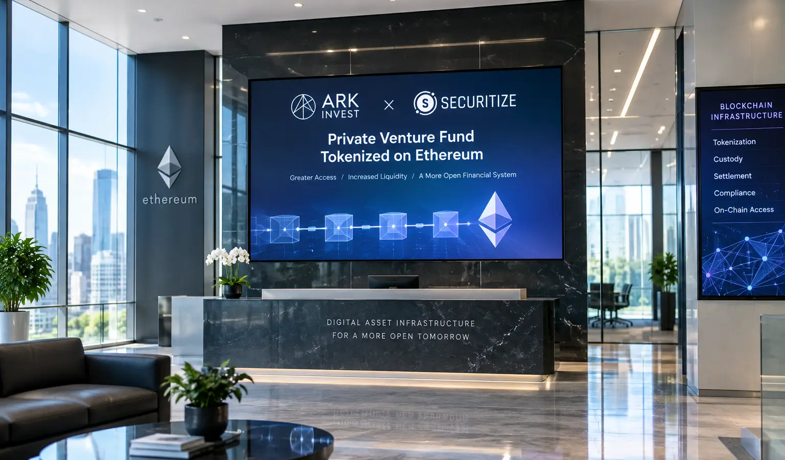 ARK en Securitize tokenizen venturefonds op Ethereum