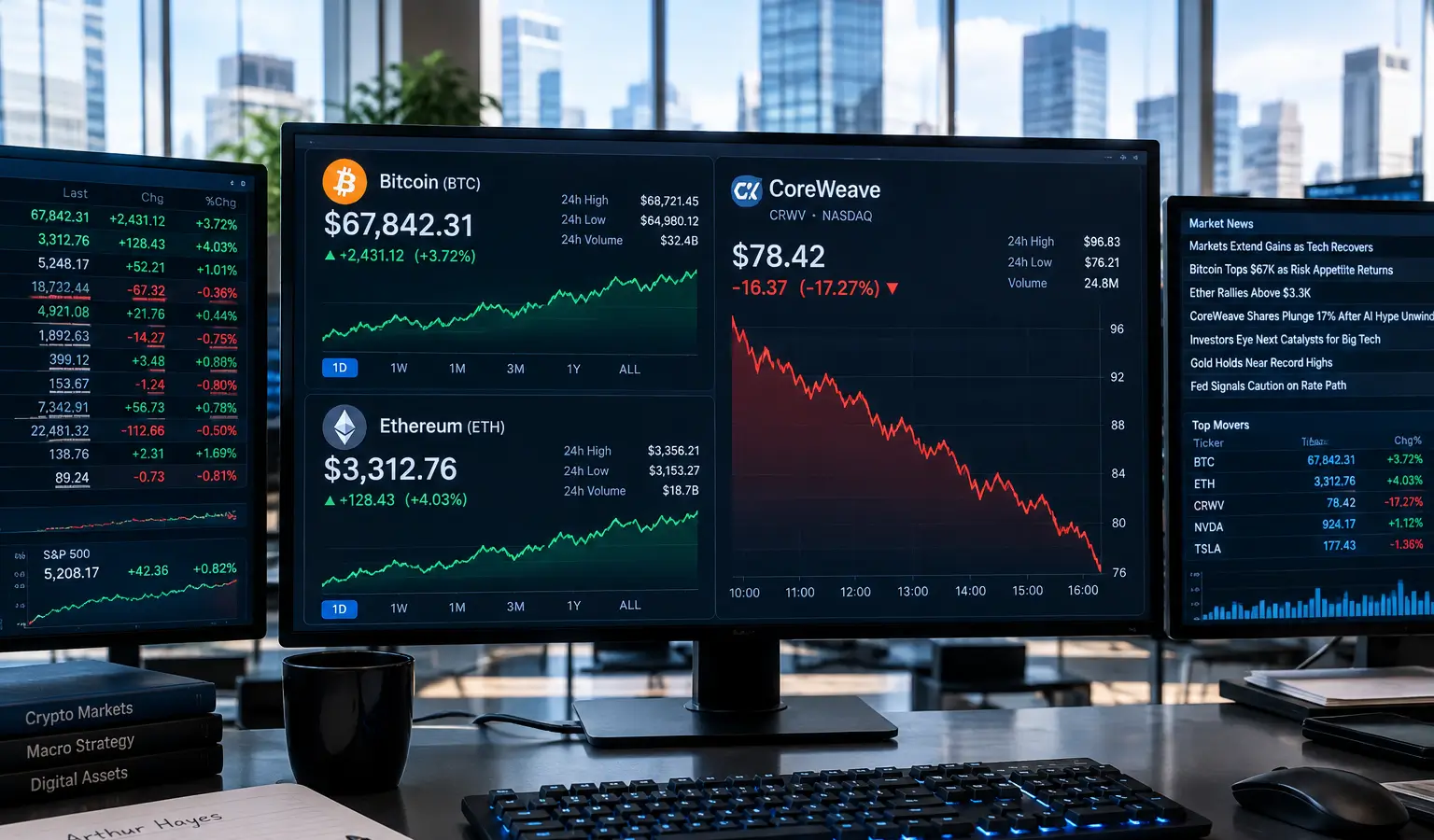 Arthur Hayes zet in op Bitcoin en Ethereum na AI-hype