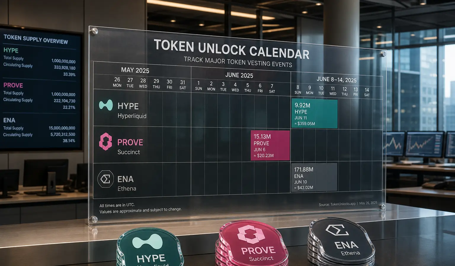 Le mois d’août s’ouvre avec 630 millions de dollars de tokens à débloquer