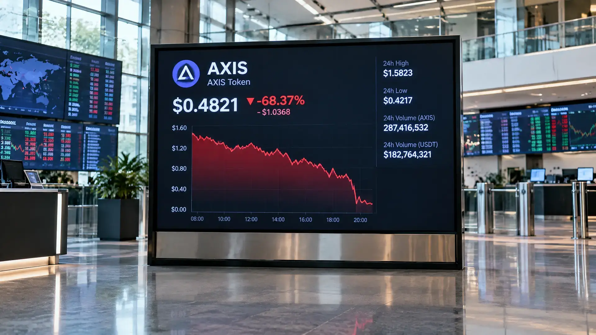 La cotation d’AXIS sur Binance chute de 40% après des ventes d’initiés
