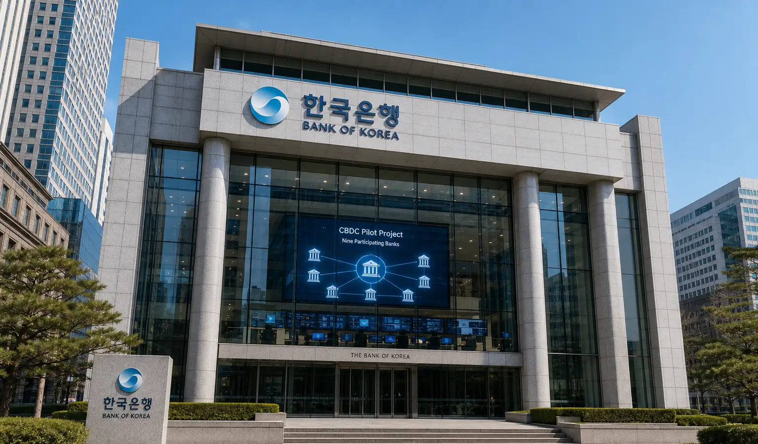 Bank of Korea start live CBDC-test met negen banken