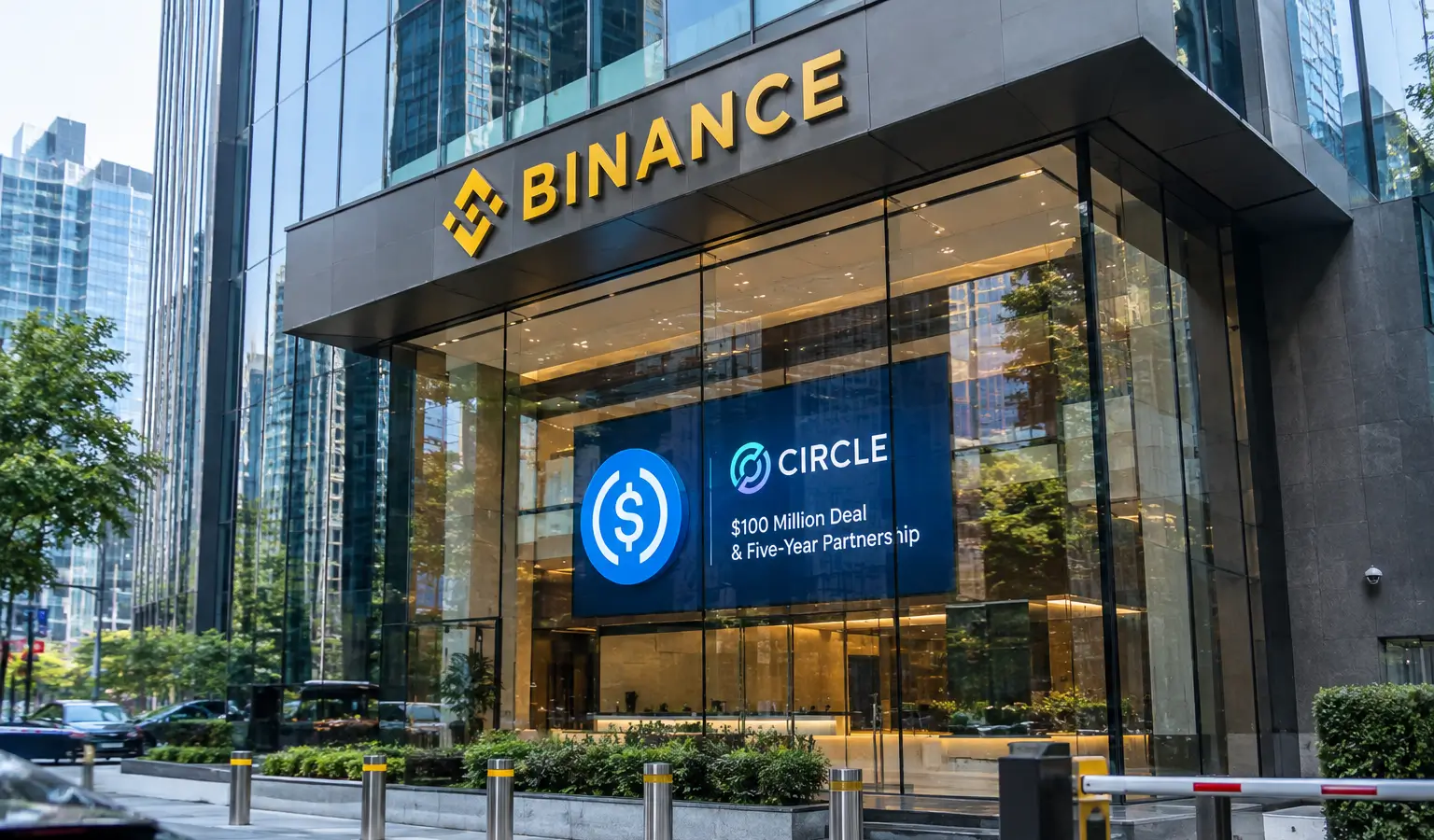 Binance sluit $100 miljoen-deal met Circle voor USDC-groei
