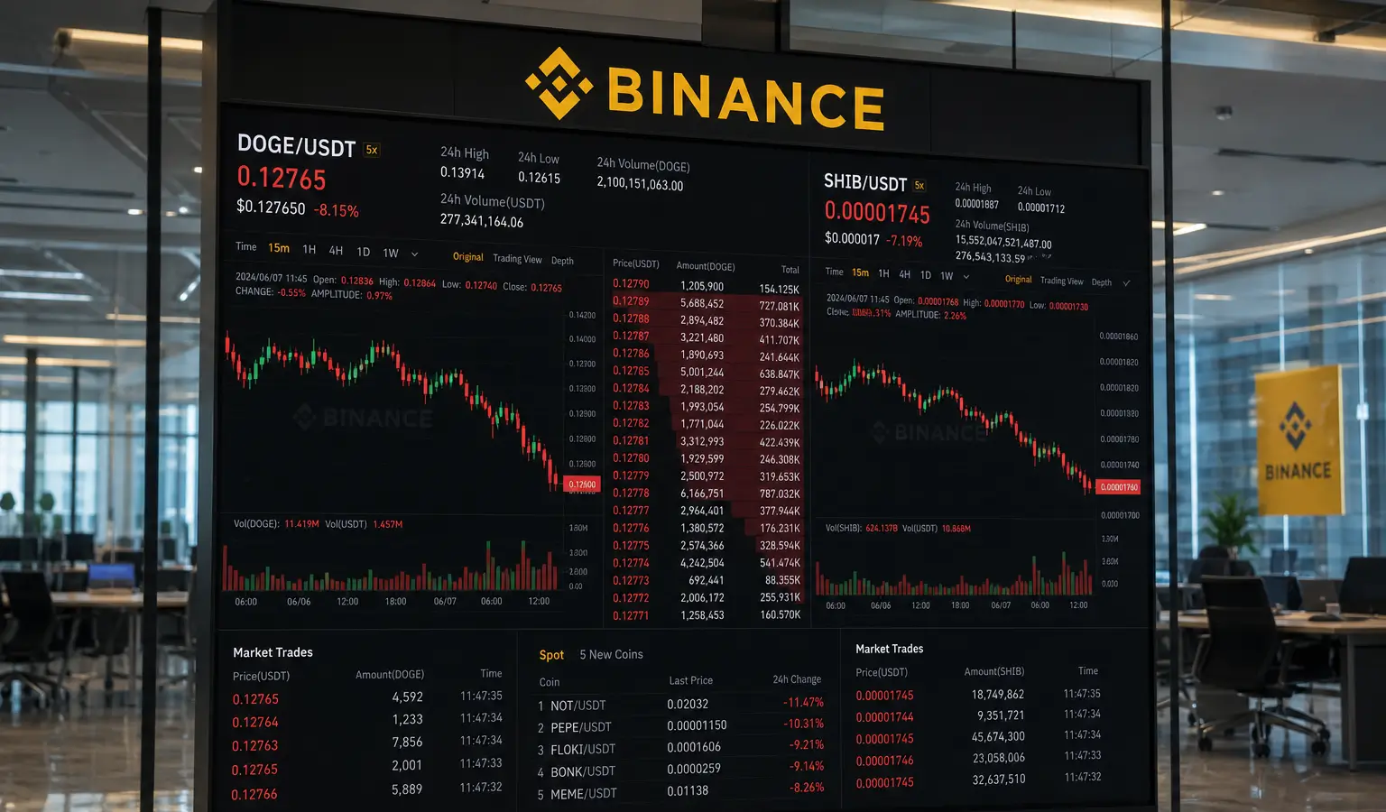 Binance Sees $1.2 Billion in Meme Coin Selling Pressure