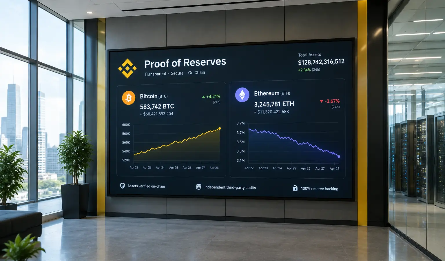 Binance vede più Bitcoin e meno Ethereum a settembre