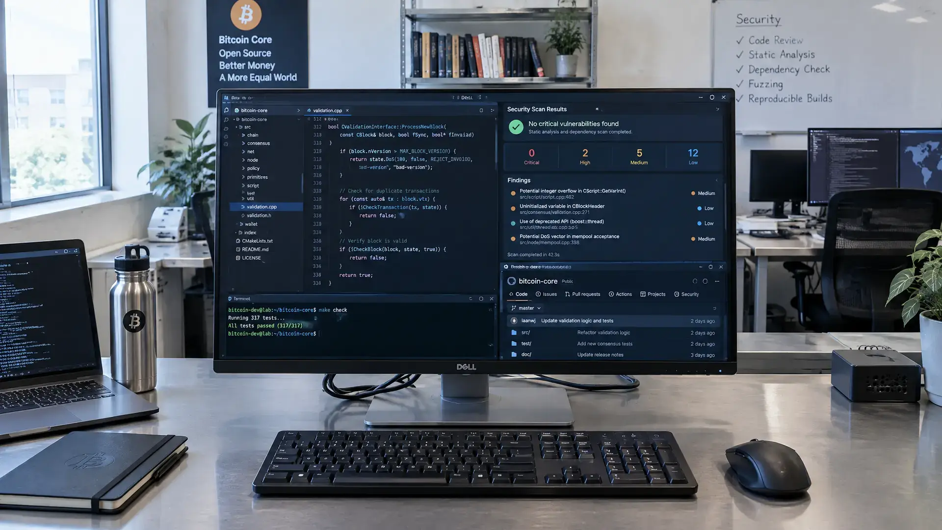 Bitcoin Core maakt AI-gevonden bugs direct openbaar