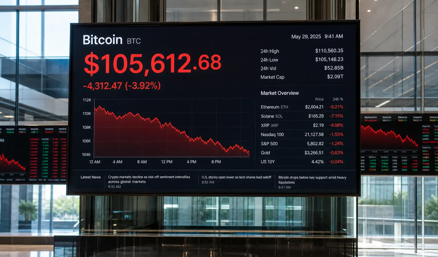 Bitcoin Falls After Escalation in the Strait of Hormuz
