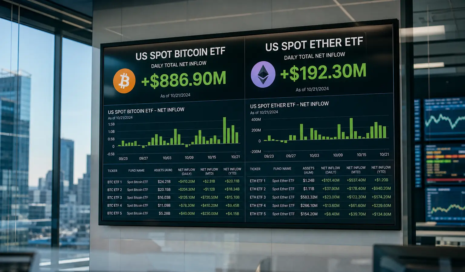 Bitcoin ETF-instroom herstelt, Ether-fondsen verlengen reeks