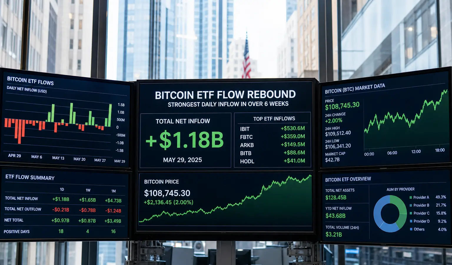 Bitcoin ETF Inflows Return After 10 Days of Outflows