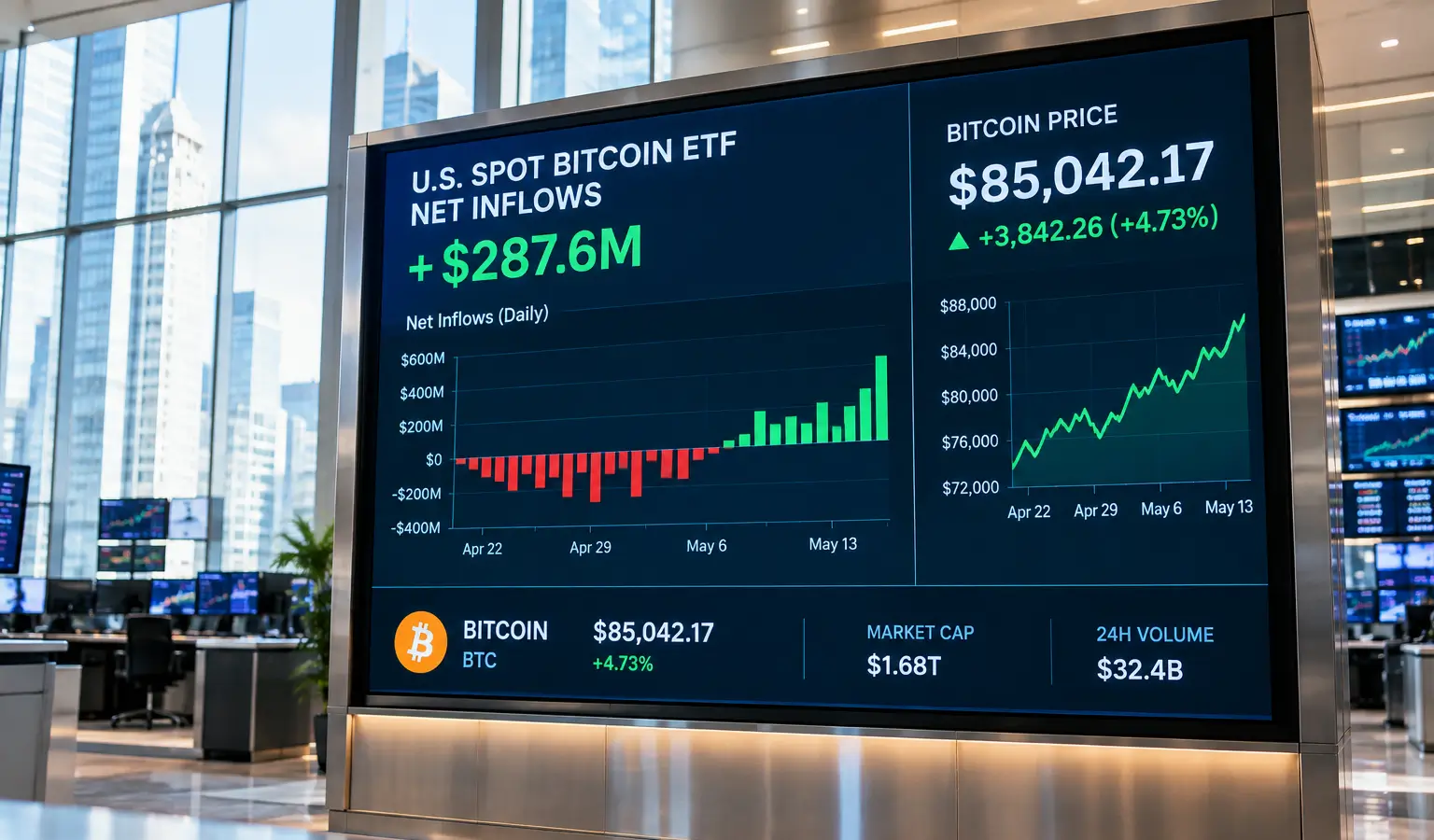 Bitcoin ETFs Flip $5.8 Billion Deficit Into Inflows