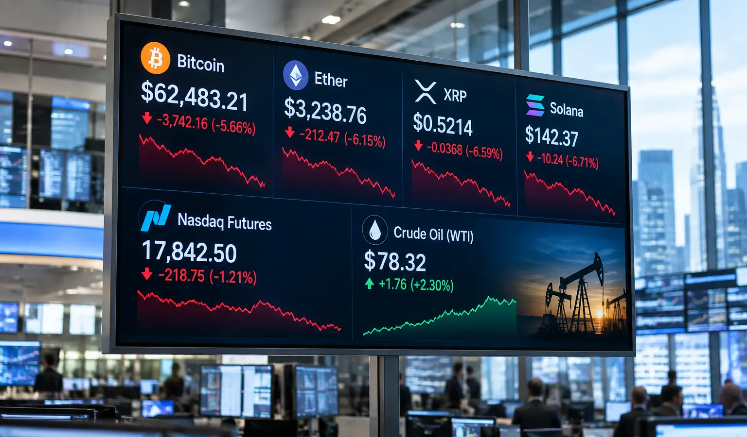 Bitcoin daalt na Trump-opmerking over nieuwe Iran-aanvallen