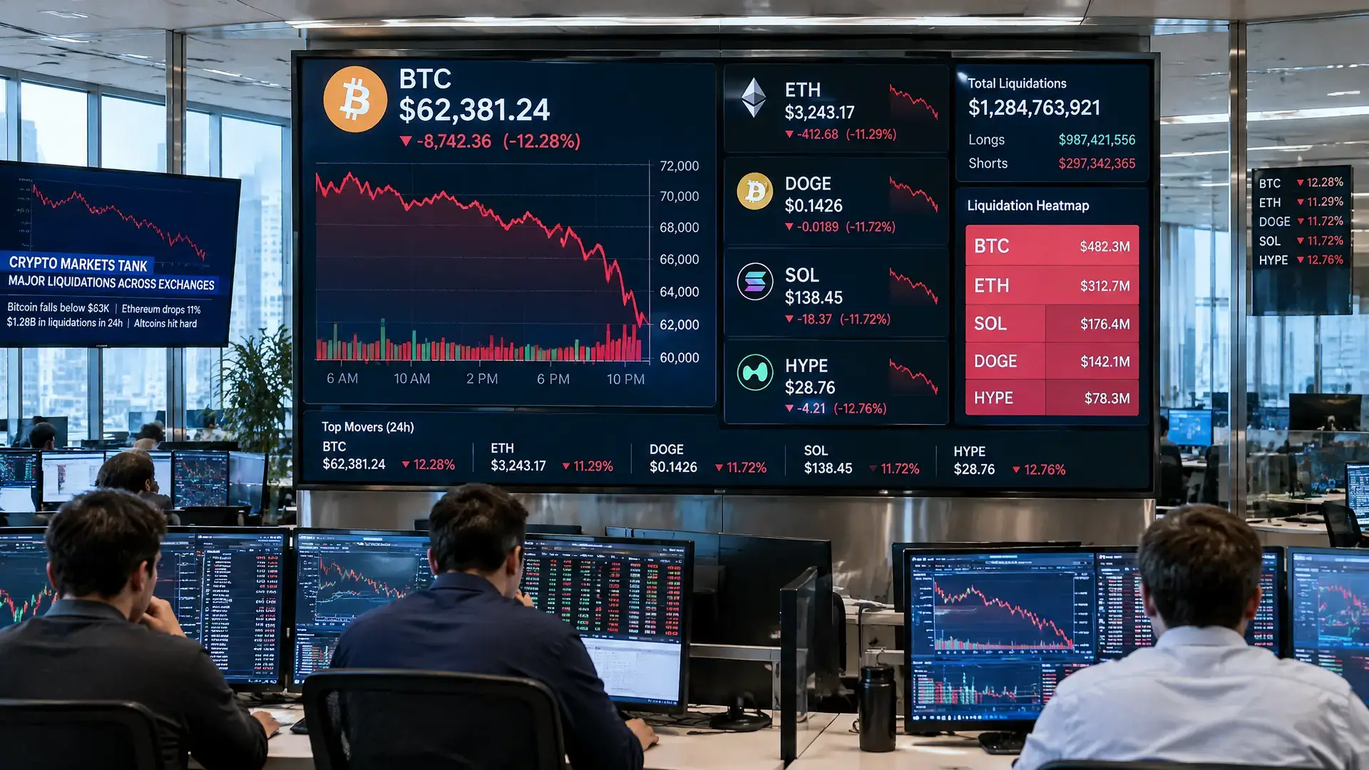 Bitcoin zakt onder $82.000 na $431 miljoen liquidaties