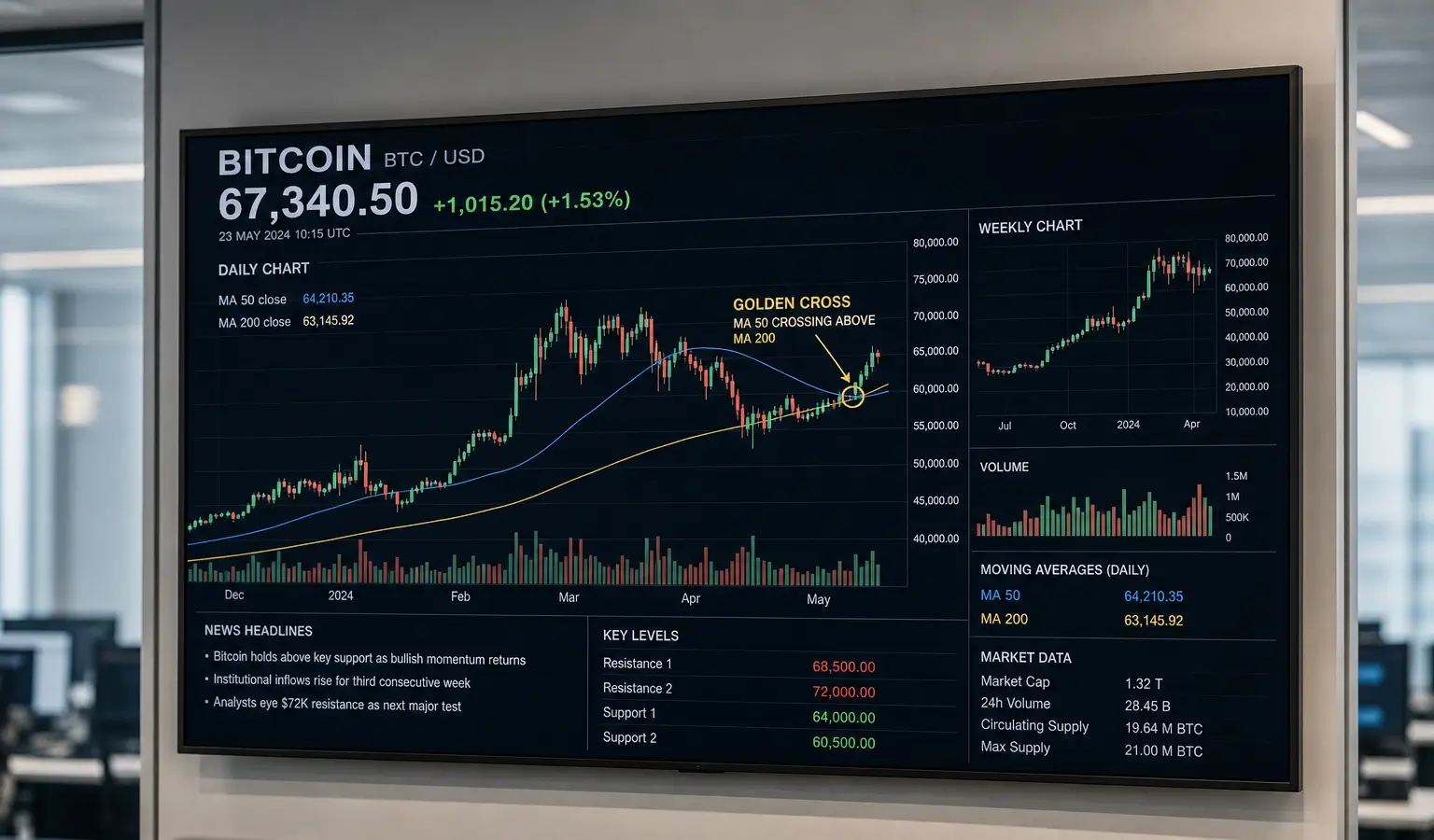 Bitcoin geeft golden cross, maar bear market blijft onzeker