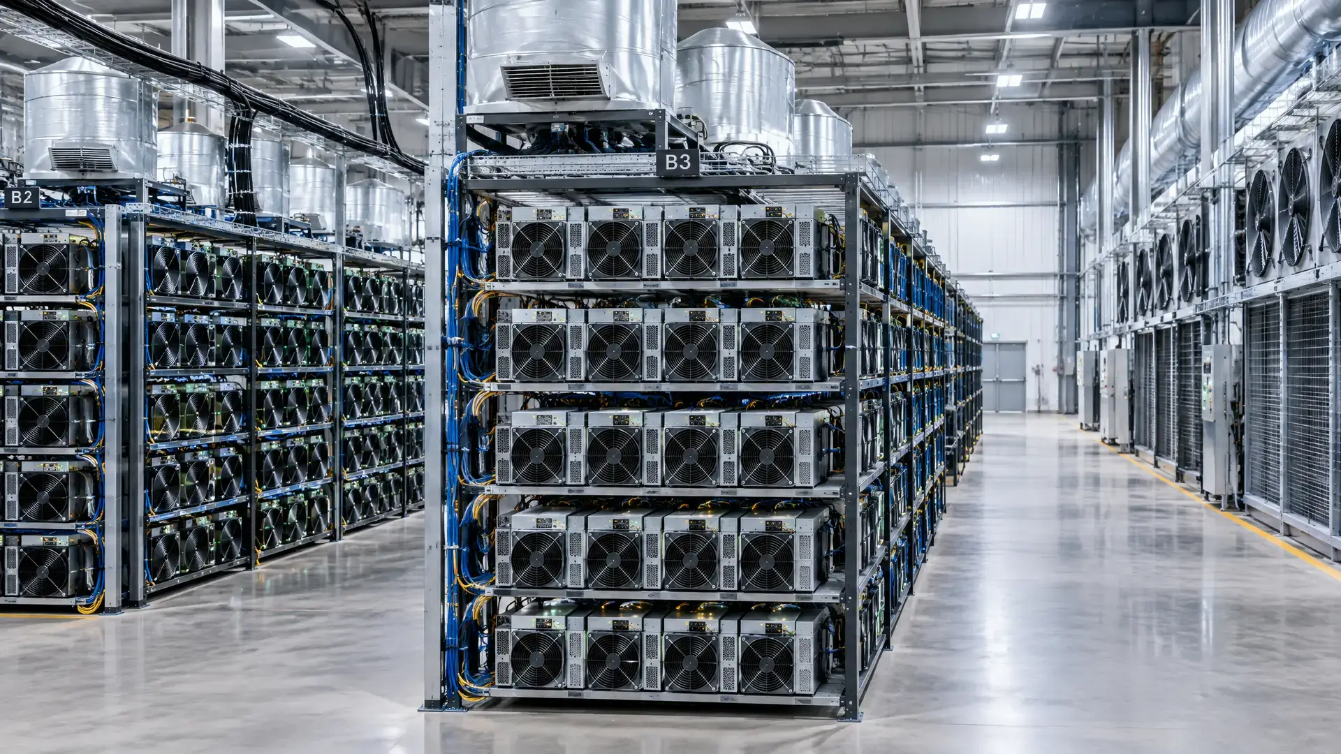 Bitcoin-hashrate nadert record ondanks AI-verschuiving miners