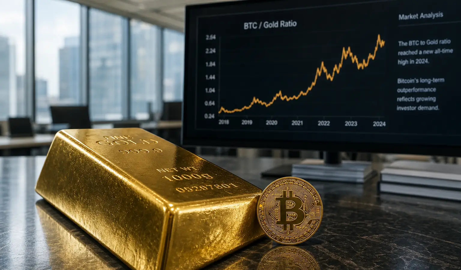 Bitcoin gegenüber Gold auf historischem Oversold-Niveau
