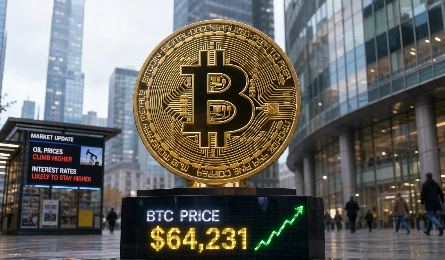 Bitcoin Holds $64,000 Despite Higher Rates and Oil