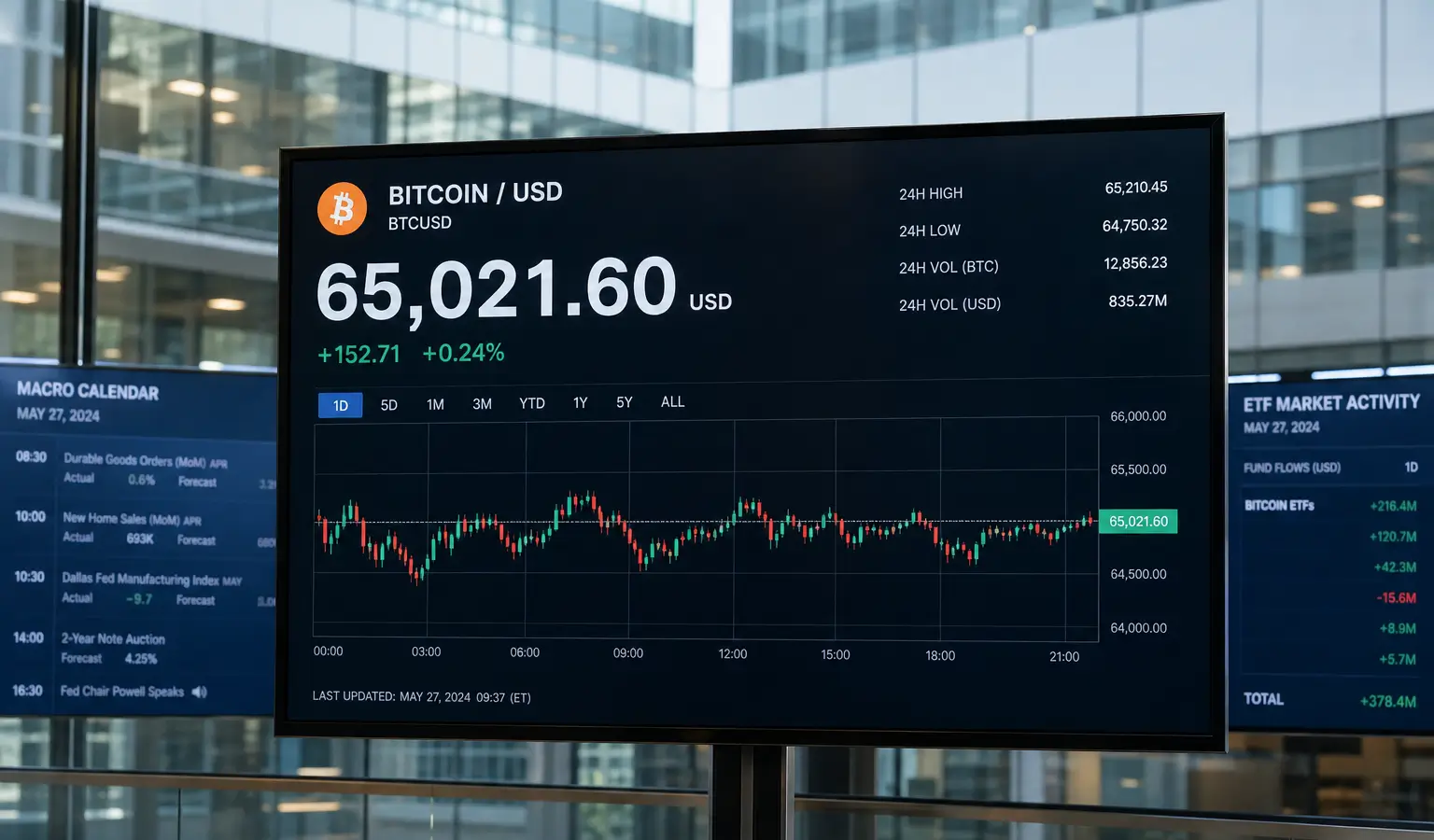Bitcoin houdt stand rond $65.000, maar test wacht