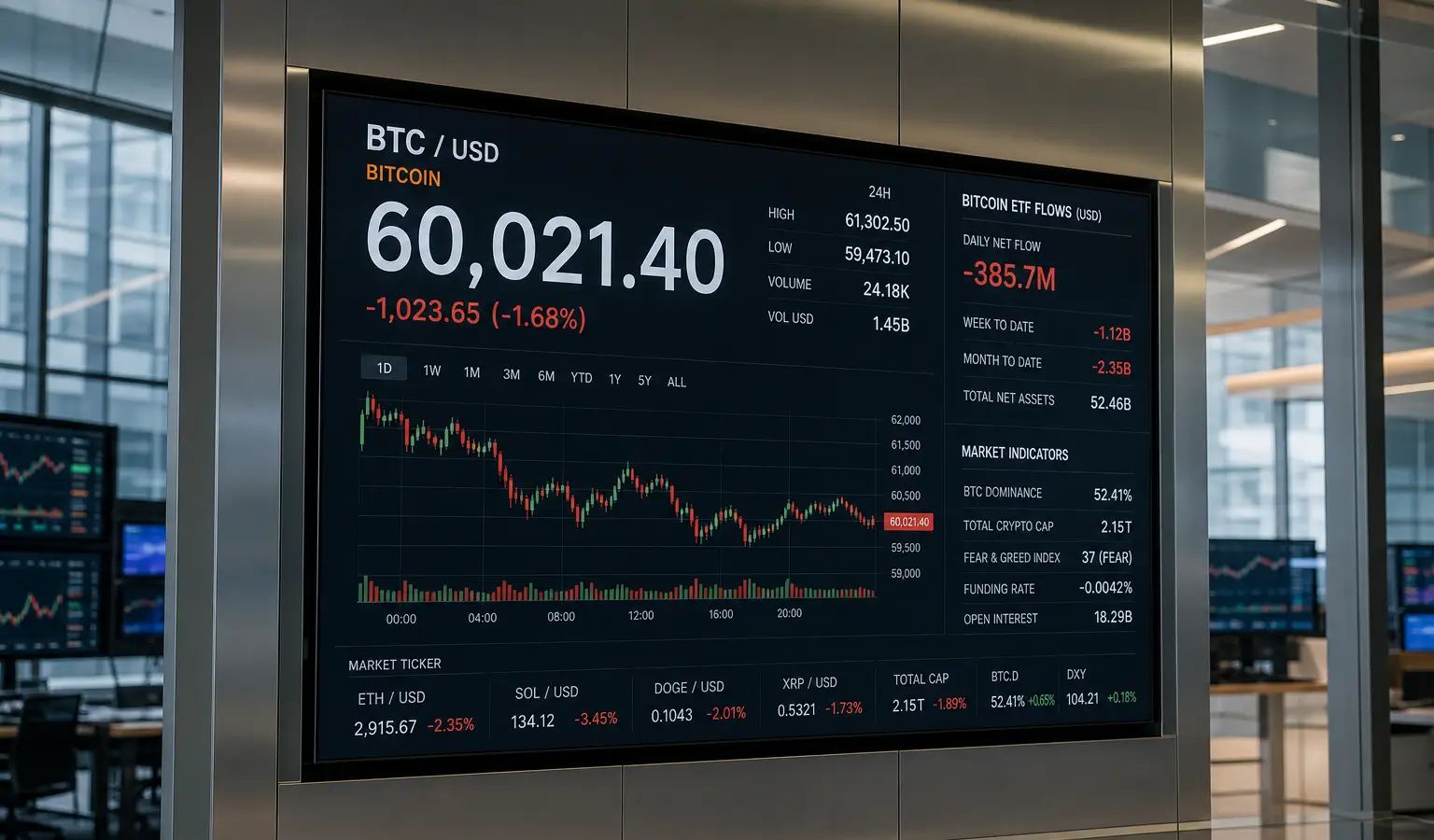 Bitcoin Holds Support Despite Heavy ETF Outflows