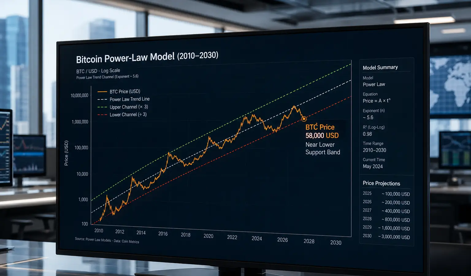 Bitcoin Nears $58,000 Support in Timmer Model