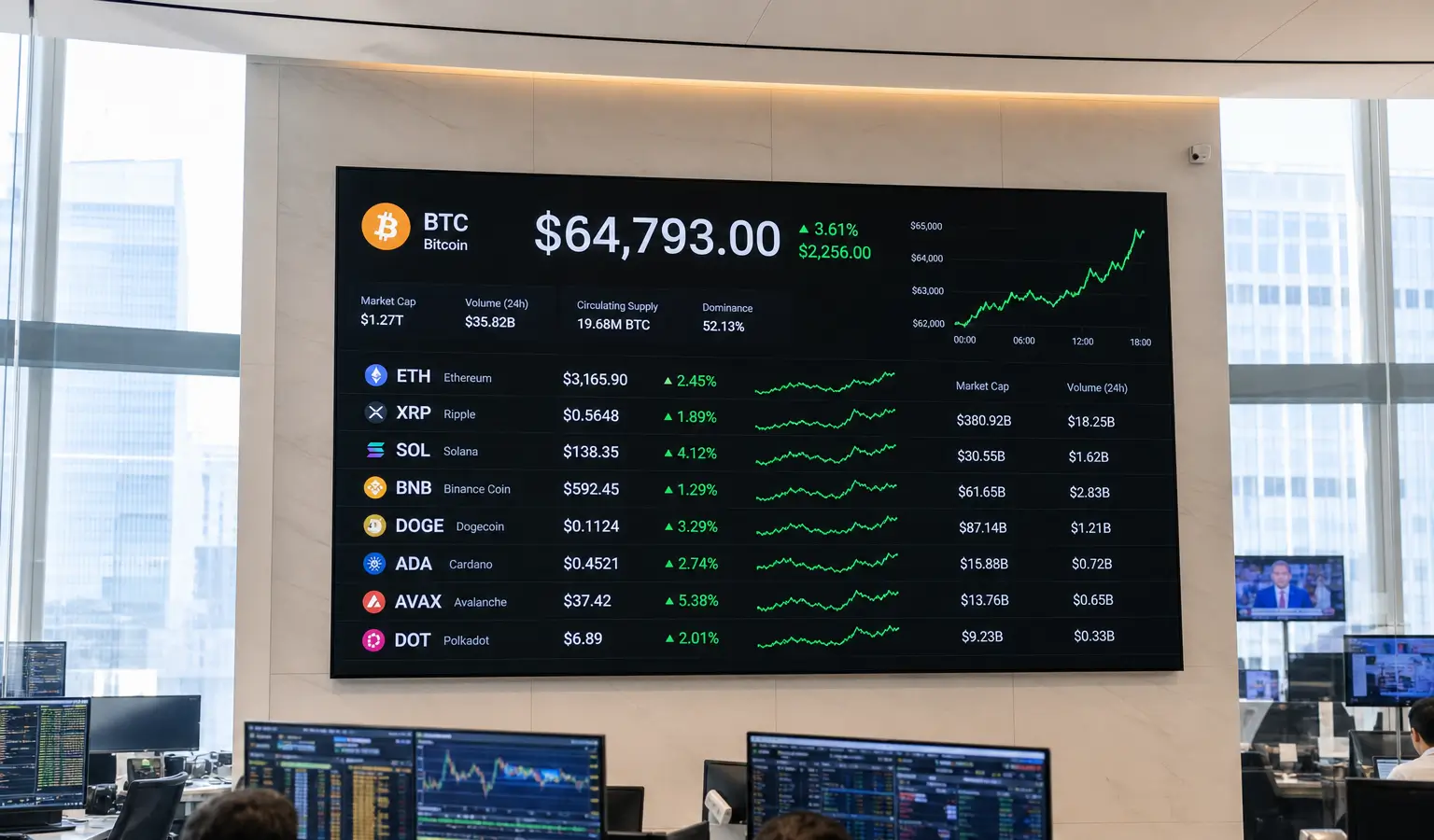 Bitcoin nadert $65.000 na afkoelende Amerikaanse inflatie