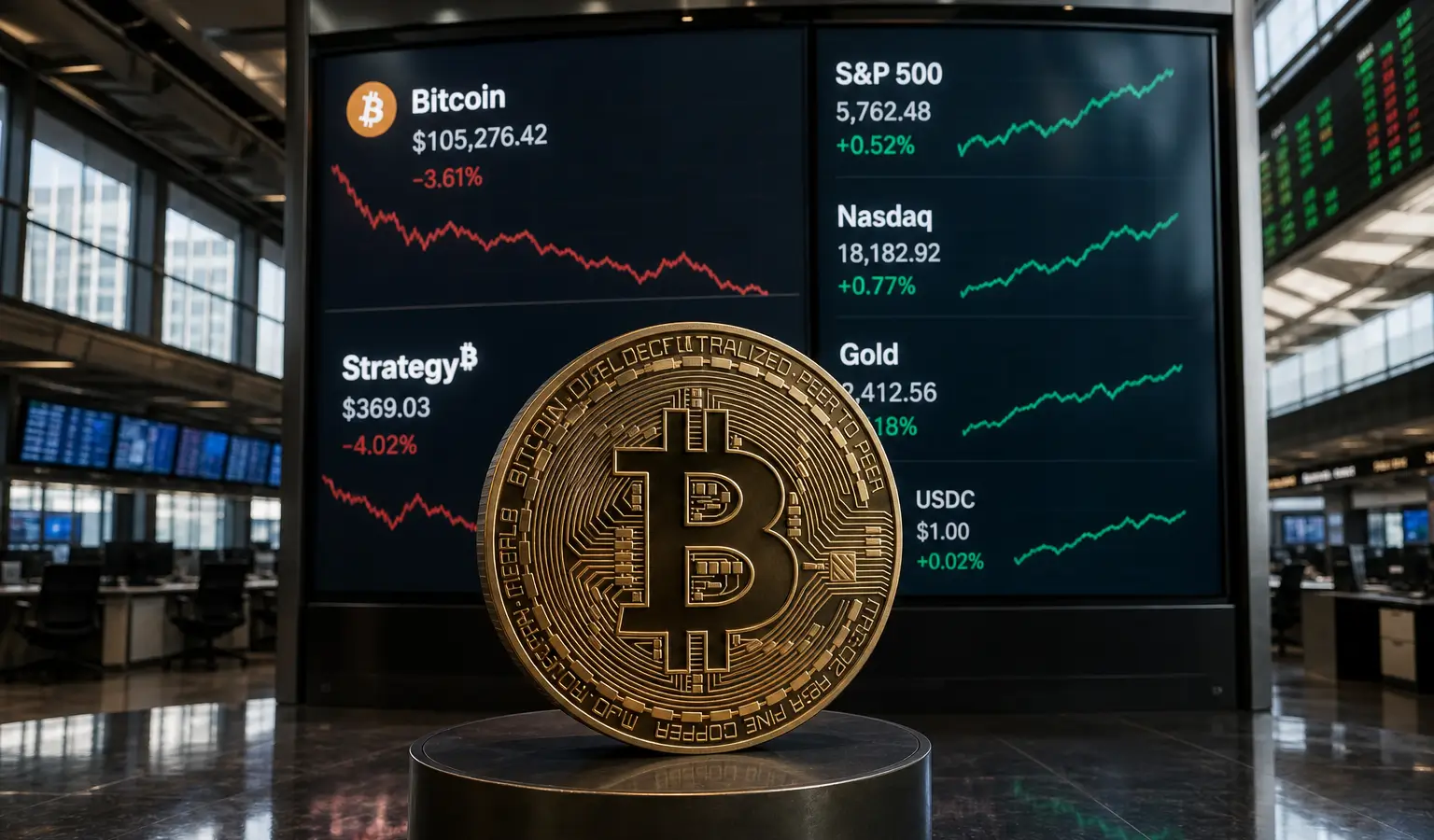 Bitcoin Outperforms Strategy Despite Crypto Market Slump in First Half of 2026