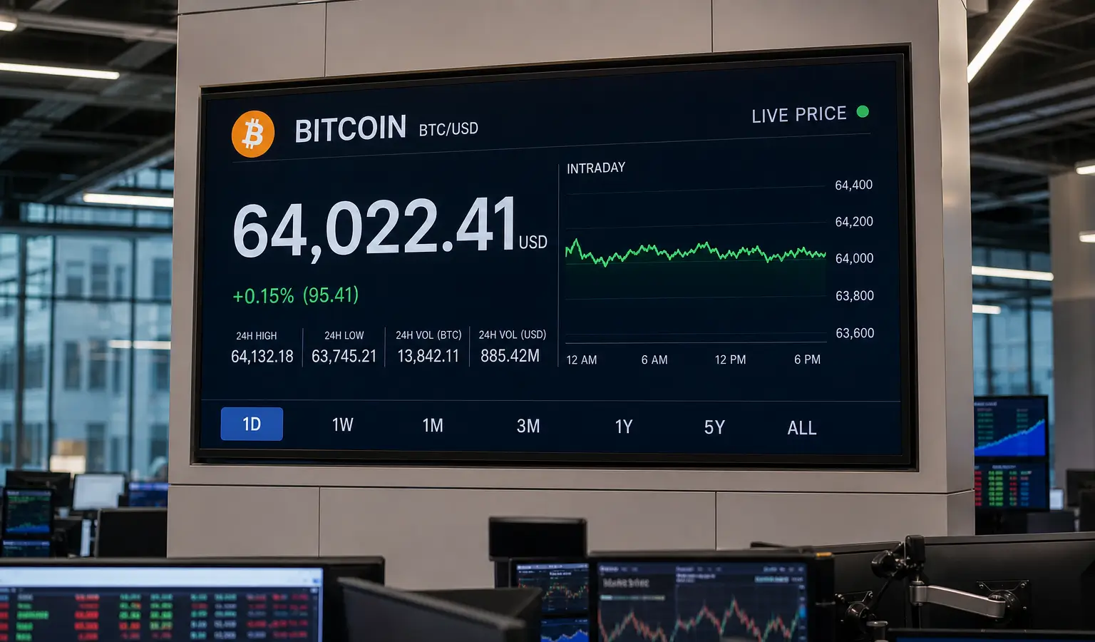 Bitcoin blijft rond $64.000 schommelen door gemengde marktfactoren