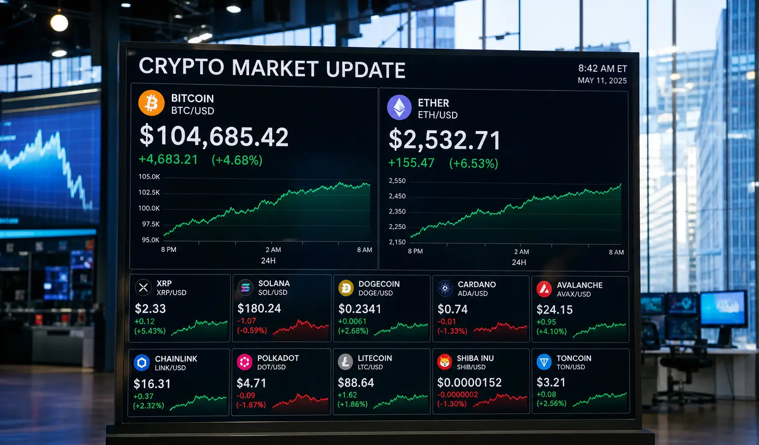 Bitcoin recupera fino a $62.800, quadro misto per gli altcoin