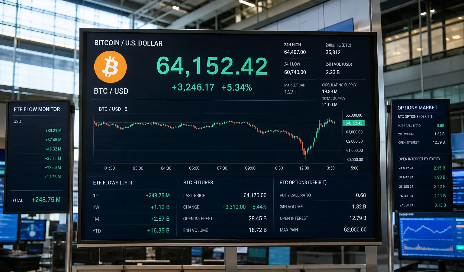 Bitcoin herstelt naar $64.000 na Strategy-verkoop