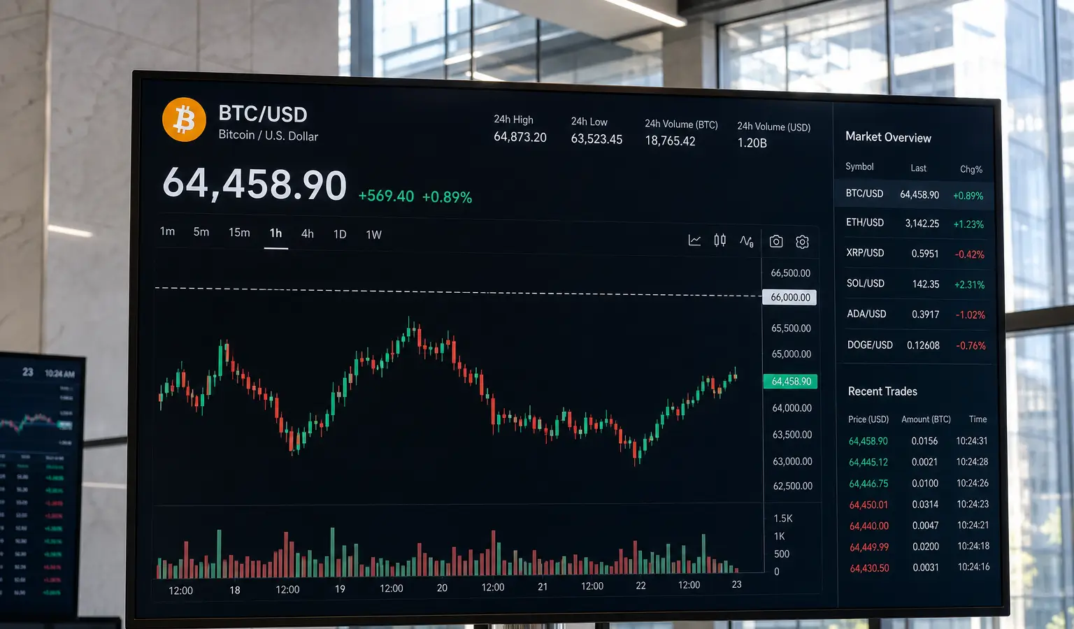 Bitcoin Tests 66 000 As Volume Fades Bitcoin Tests 66 000 As Volume Fades