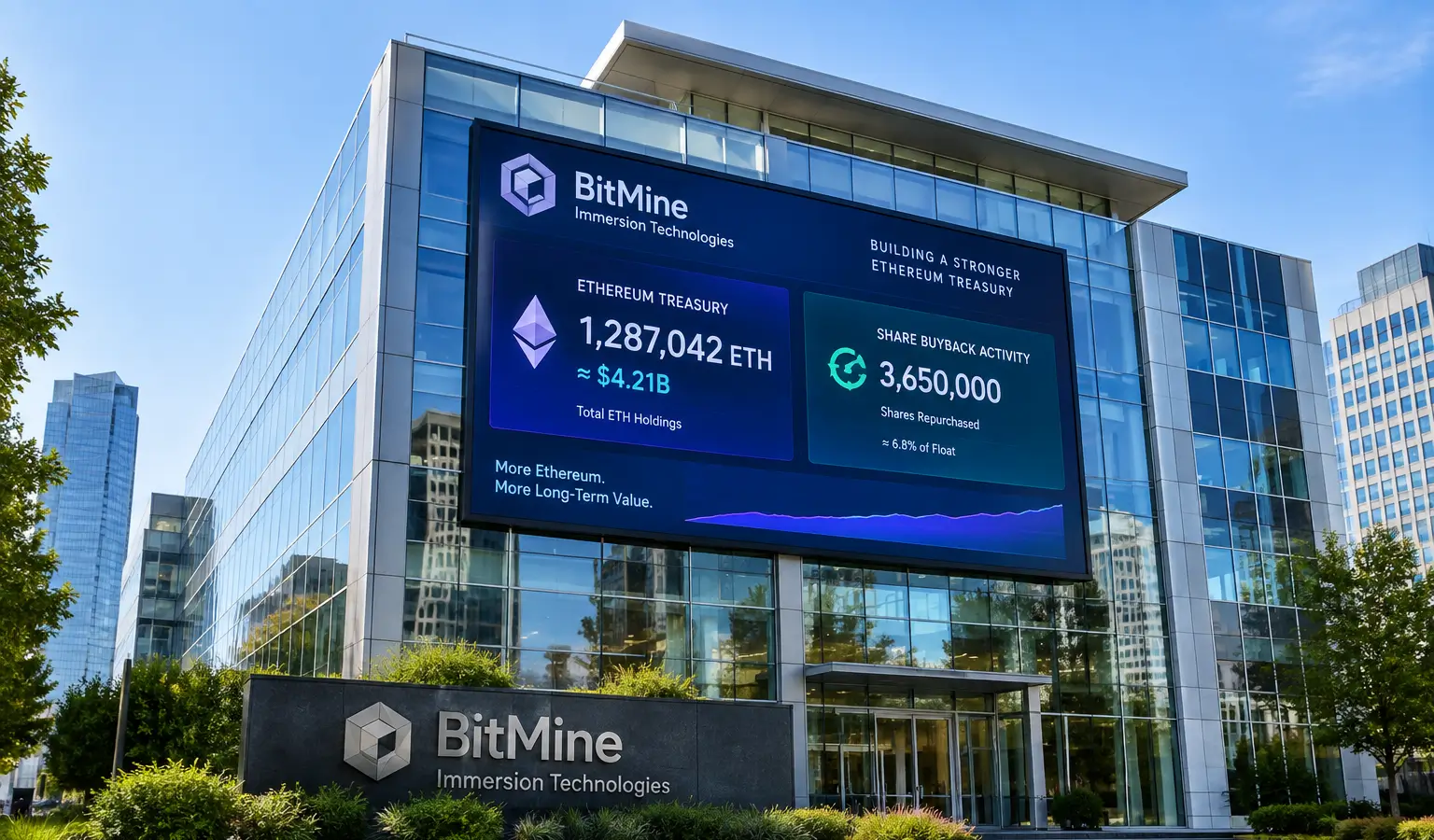 BitMine blijft Ethereum verslaan na 21 miljoen aandeleninkoop
