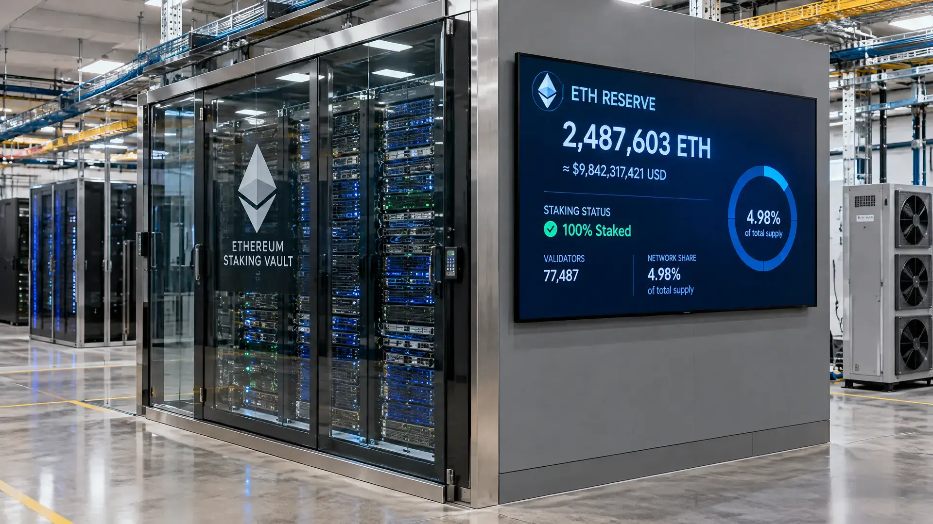 Bitmine nadert 5 procent van alle Ethereum met 6,04 miljoen ETH