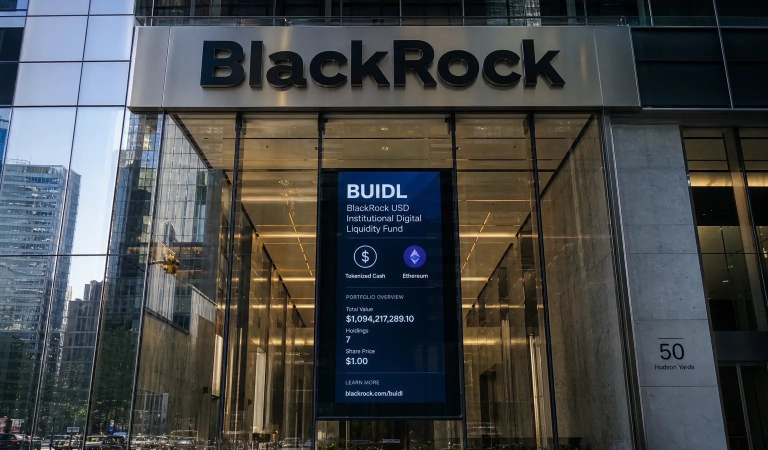 BlackRock amplia il cash tokenizzato con un fondo su Ethereum