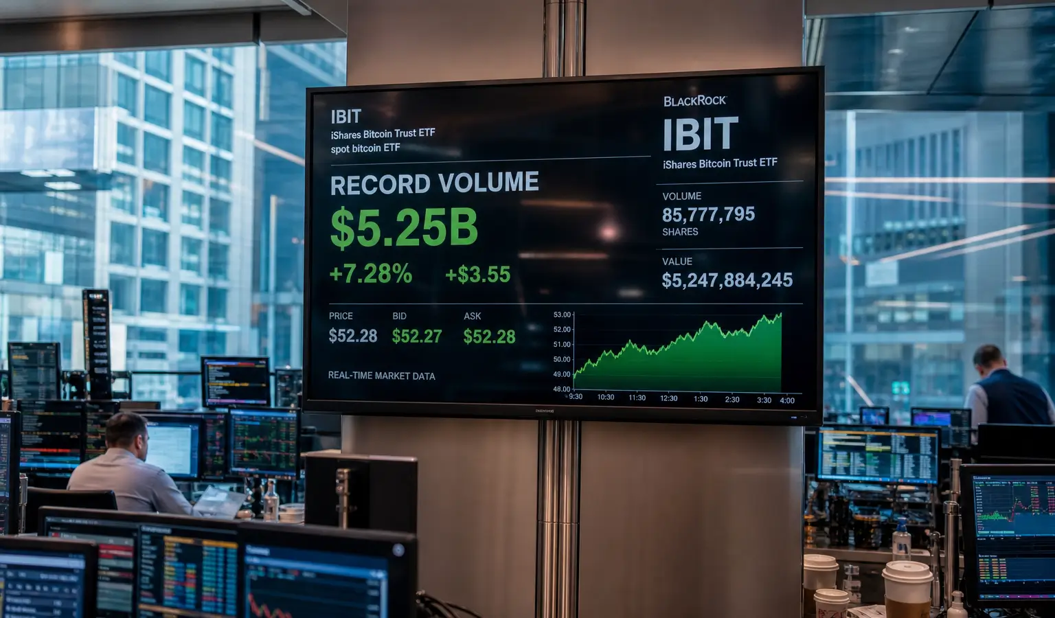 BlackRock widzi mocniejszy argument za BTC po rekordowym wolumenie IBIT
