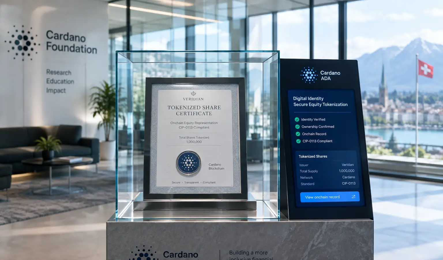 Cardano-Spin-off Veridian tokenisiert Aktien on-chain