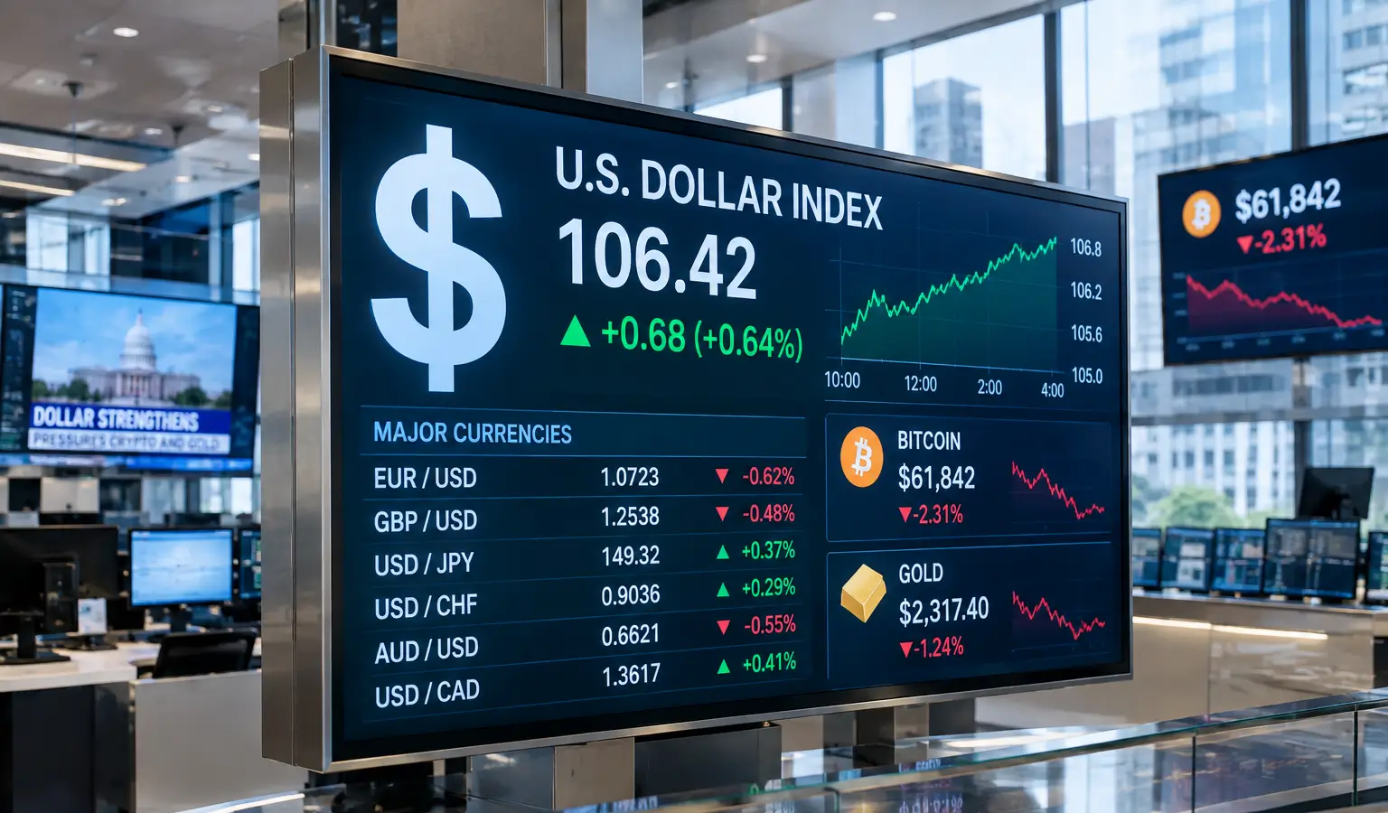 Cathie Wood ziet sterkere dollar, Bitcoin onder druk