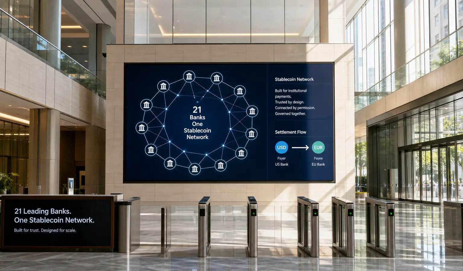 Citi en Goldman starten stablecoin-venture met 21 banken