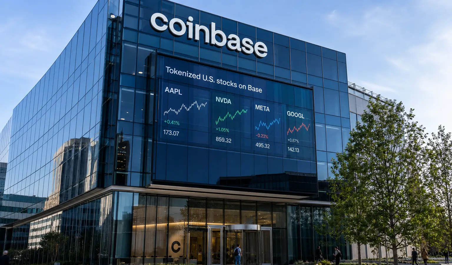 Coinbase startet tokenisierte Aktien auf Base mit Apple und Nvidia