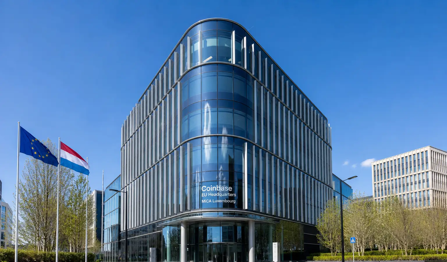 Coinbase Opens MiCA Hub in Luxembourg as Binance Pulls Back From Greece