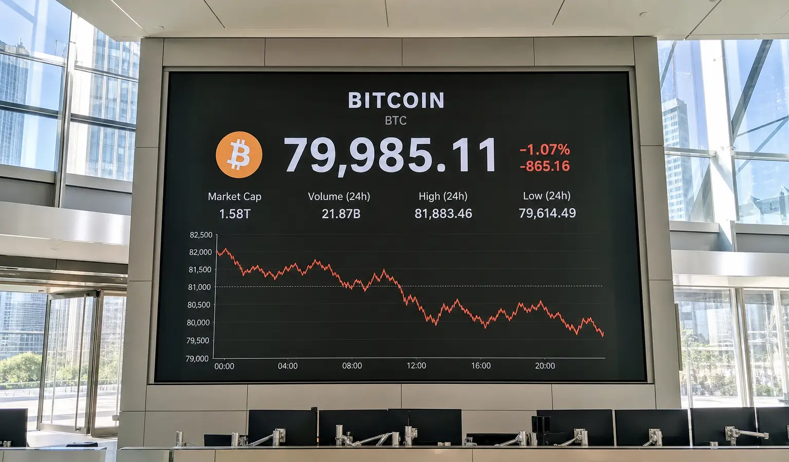 CoinShares Sees Bitcoin Staying Below $80,000 After Fed Hike