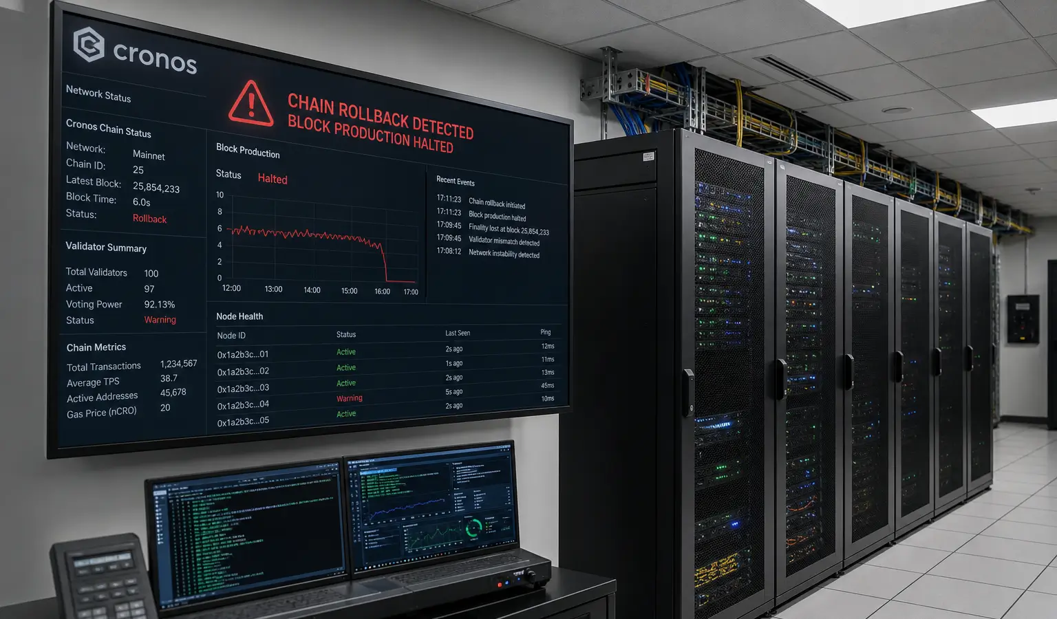 Cronos draait 10.961 blokken terug na Tectonic-hack
