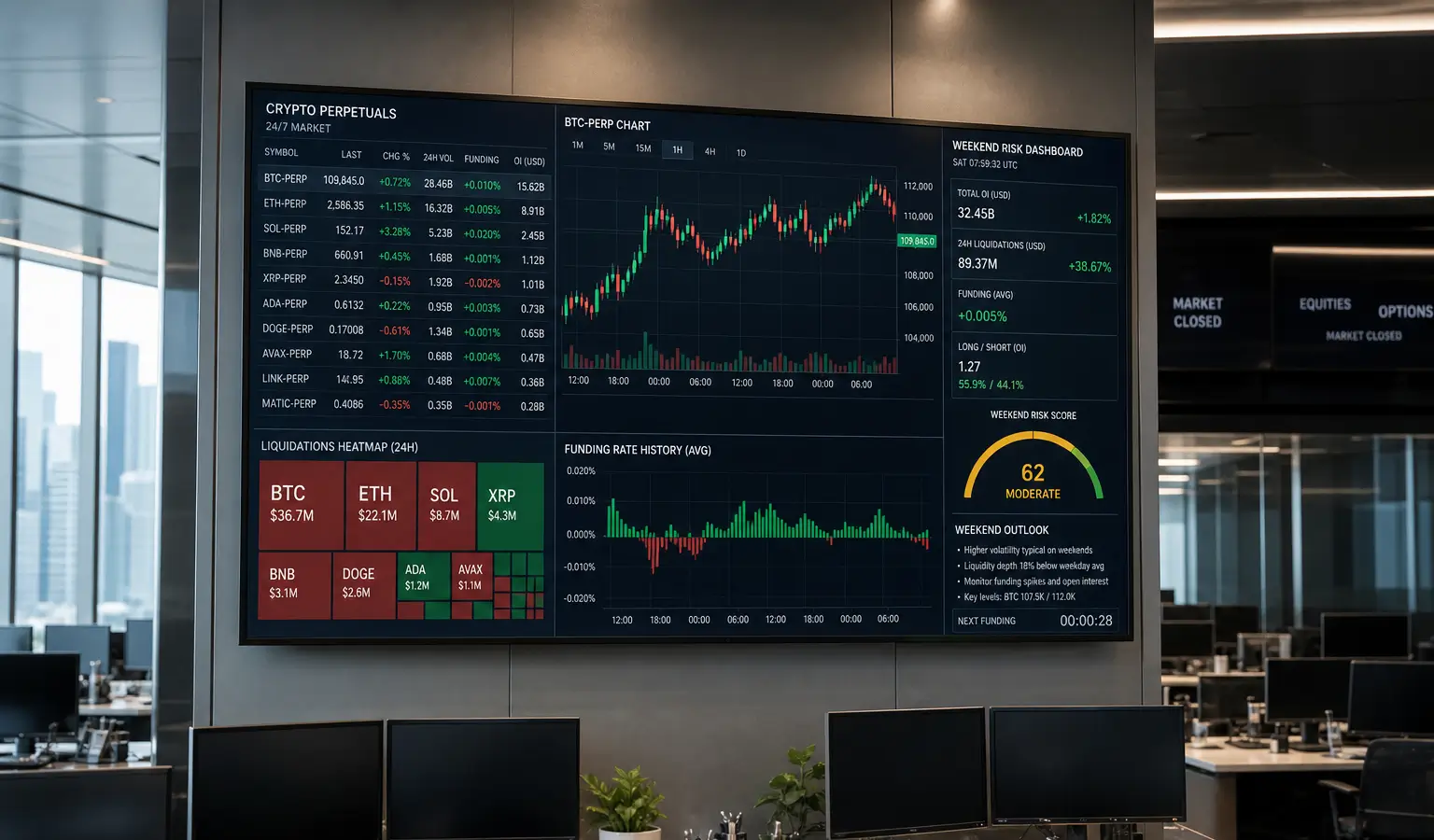 Crypto dwingt Wall Street tot 24/7 weekenddenken