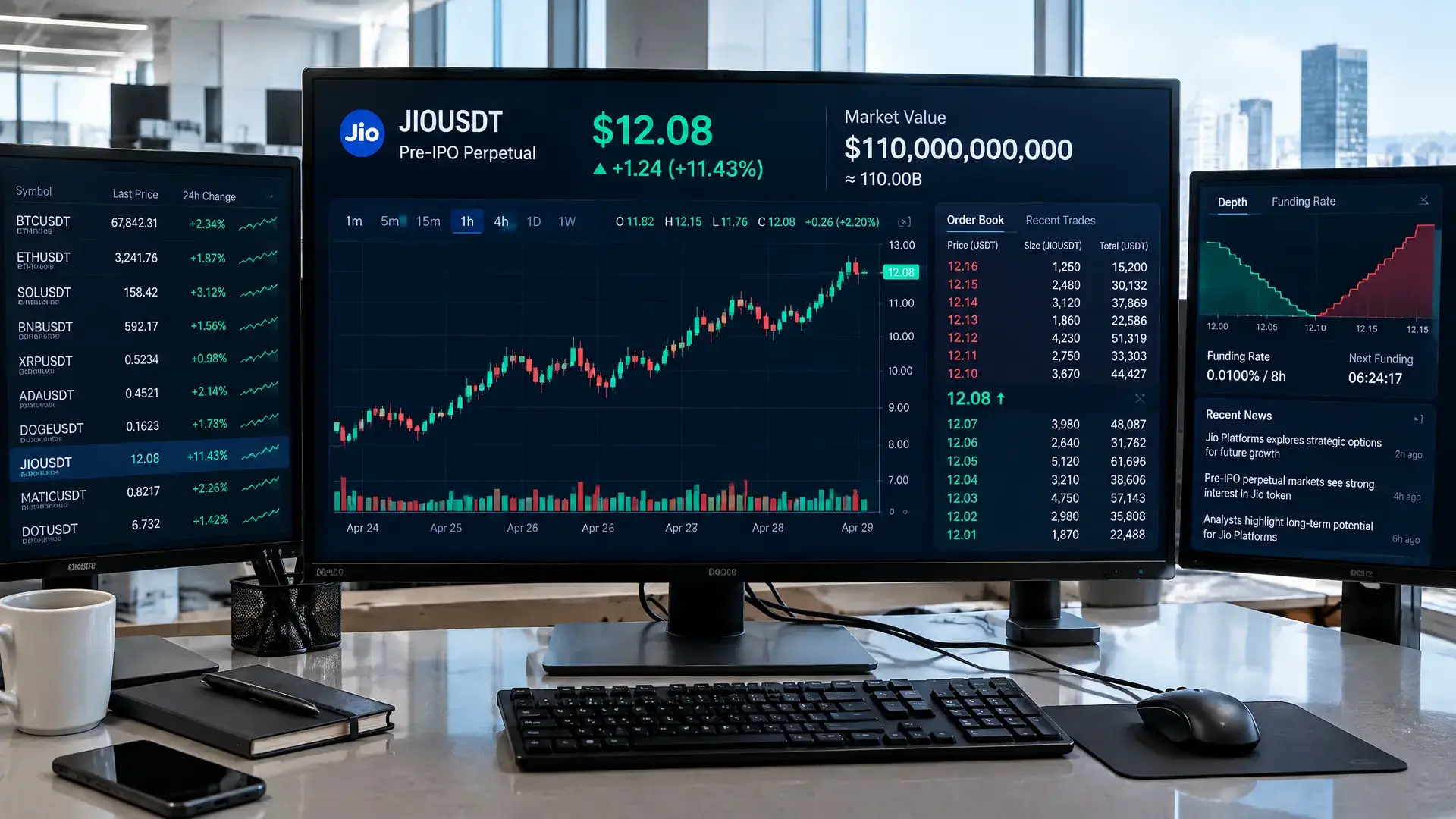 Crypto traders prijzen Jio Platforms op $110 miljard