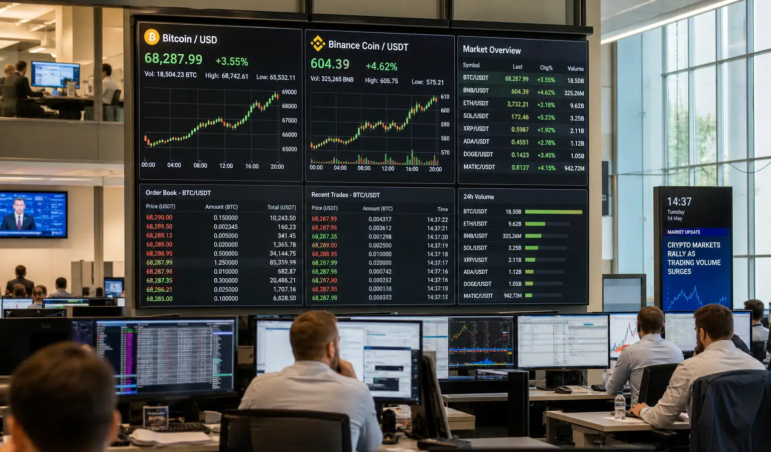 CryptoQuant ziet volumeherstel bij Bitcoin en Binance