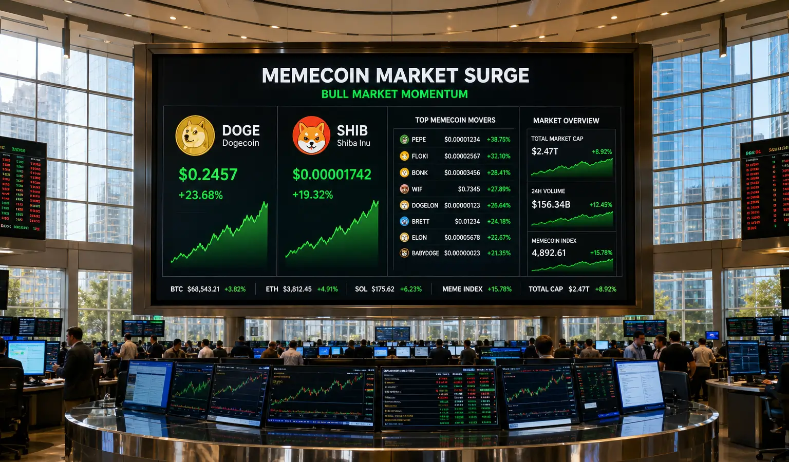 Dogecoin and SHIB Ride the Memecoin Rally