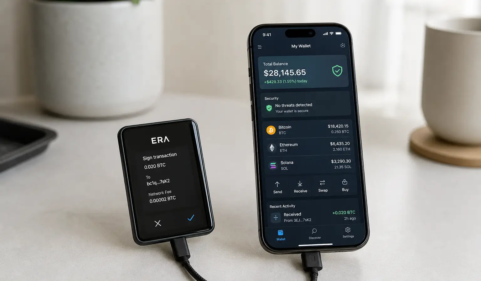 ERA lanceert software wallet naast hardware wallet