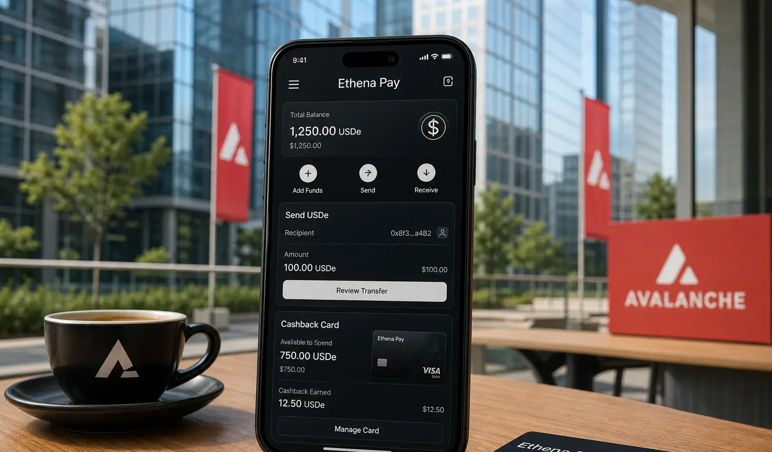 Ethena lanceert Ethena Pay op Avalanche met yield en cashback