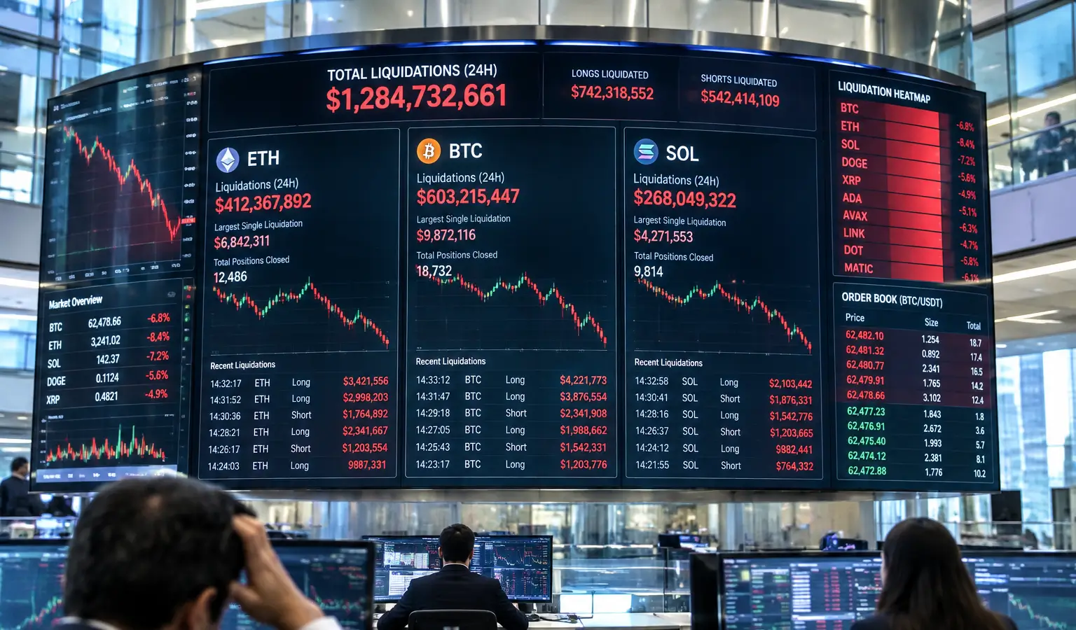 Le liquidazioni di Ether salgono a 356 milioni di dollari dopo un crollo improvviso del mercato