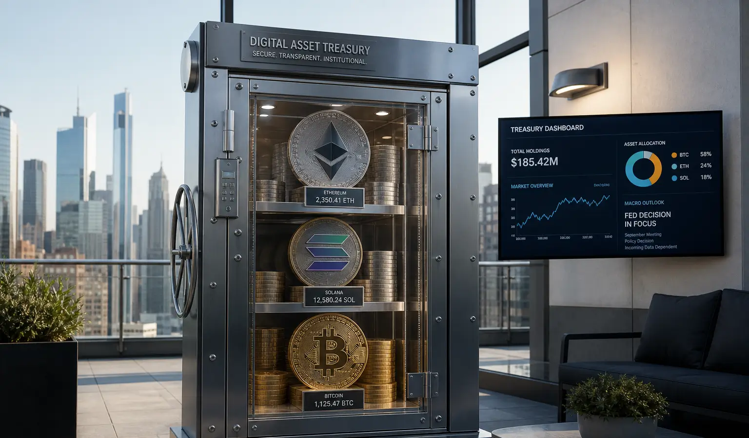 Ethereum en Solana trekken treasury-aankopen in zachte septembermarkt