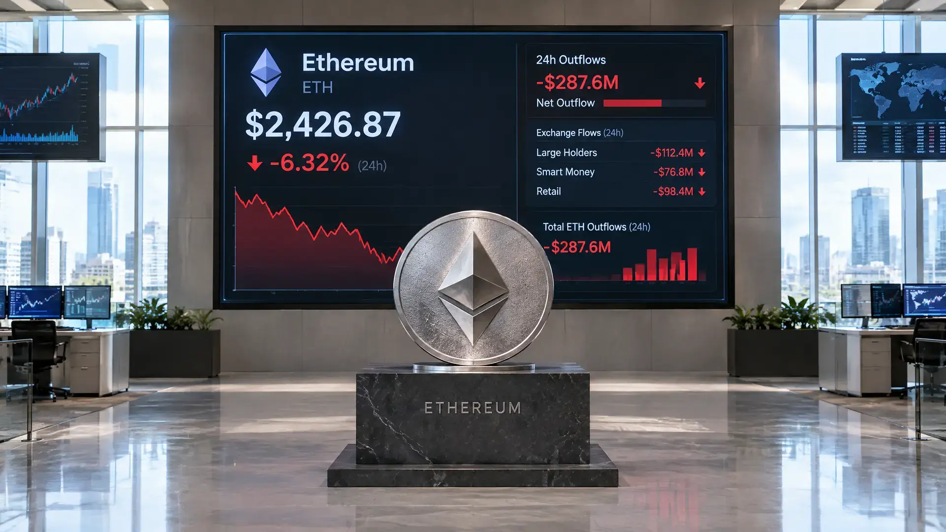 Ethereum zakt in oktober naar slechtste maand sinds 2018