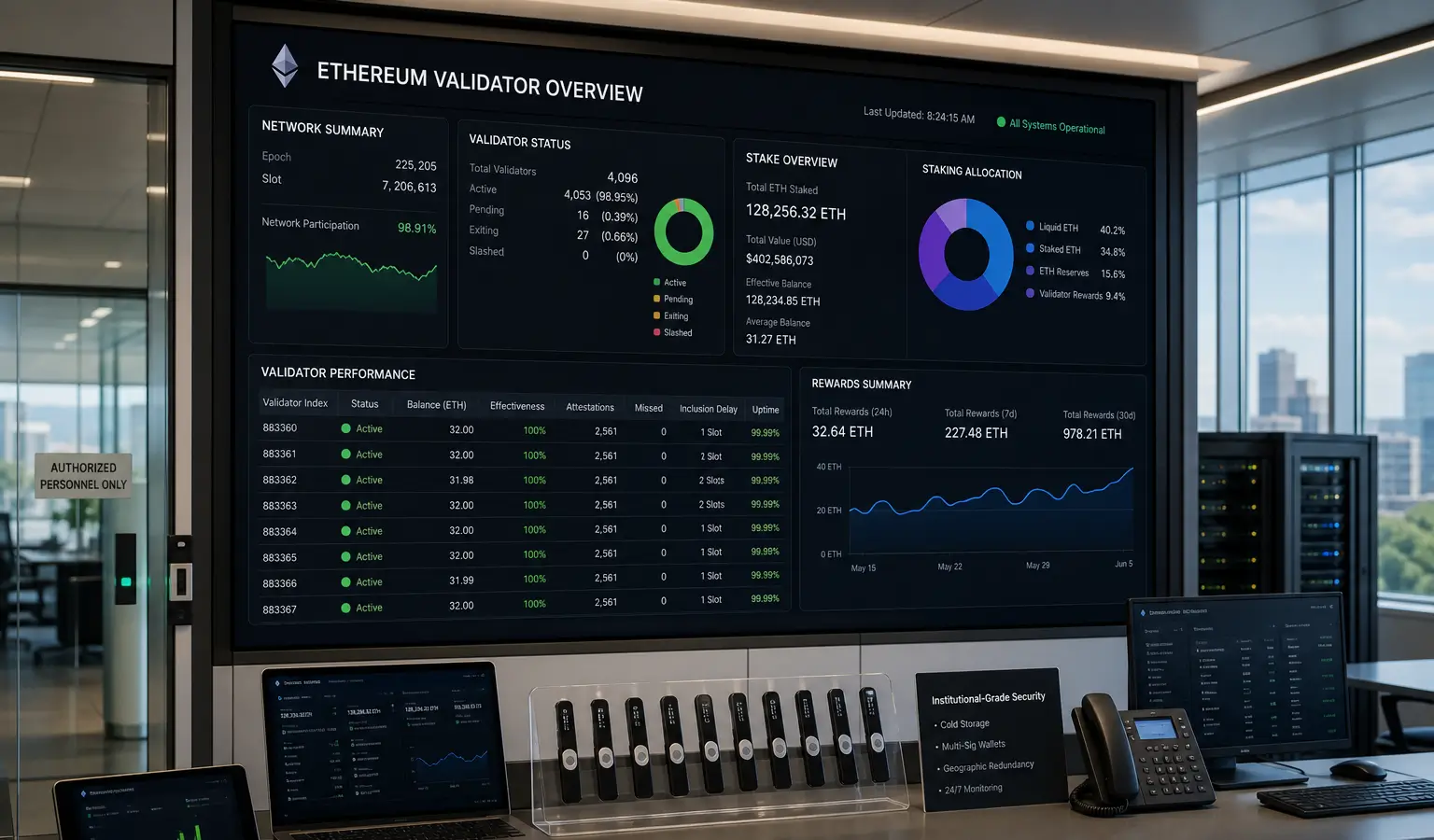 Lo staking di Ethereum si sposta tra le voci di bilancio per gli istituzionali